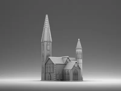 Catholic church 3D print model