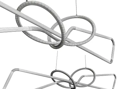 Nordic Bended Lamp 3D model