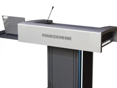 Modern Digital Lectern Podium Collection 3D model