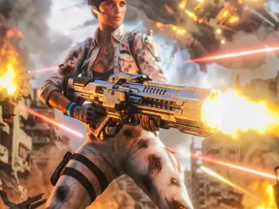 HAILEY The First Descendant  White Tactical Operative Suit 3D model