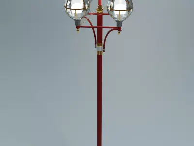 Street light Low-poly 3D model