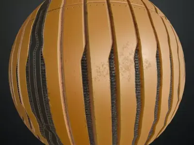 Sci-Fi Yellow Industrial Plating PBR Seamless Texture