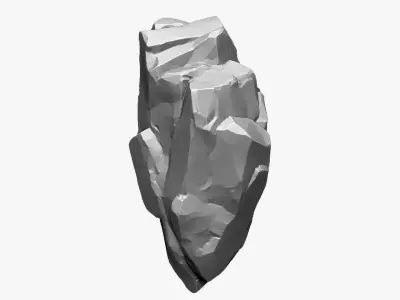 3D Suspended Mountain Zbrush sculpt 3D model