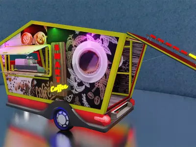 Coffee shop 3D model