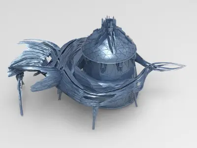Sci fi Leisure Dome facility 2  3D model