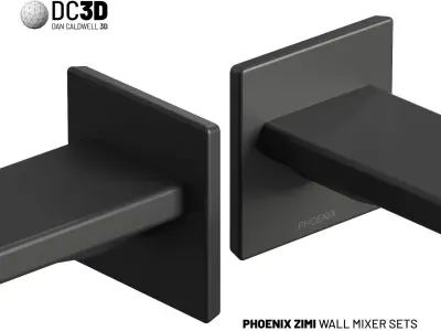 Phoenix Zimi Wall Mixer Taps 3D model