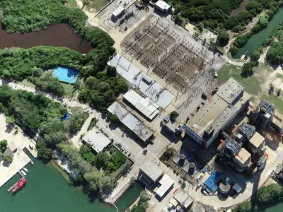 Thermal power plant -fuel oil and gas- 208 MW 3D model