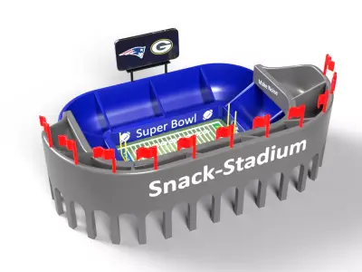 SNACK STADIUM FOR THE SUPER BOWL 3D print model