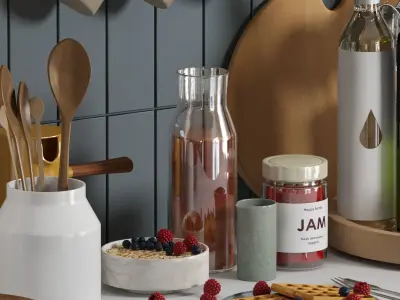 kitchen accessories 0002 3D model