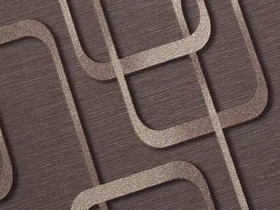 Mocha Metallic Link Wallpaper Texture