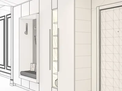 Entrance closet 3D model