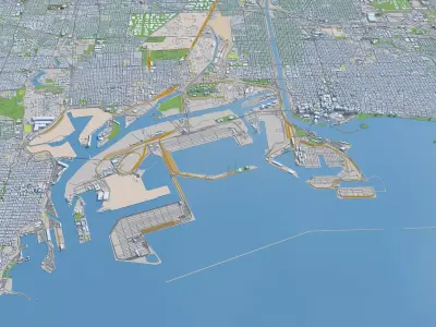 Los Angeles City in California USA 2025 3D model