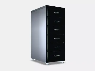 HELMER Drawer unit on wheels 3D model