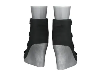 RnB Street Style Casual Boots Low-poly 3D model