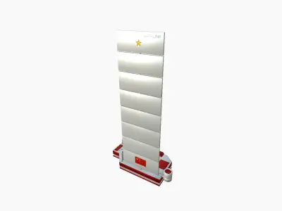 Satellite B10 China - SciFi Space Design Low-poly 3D model