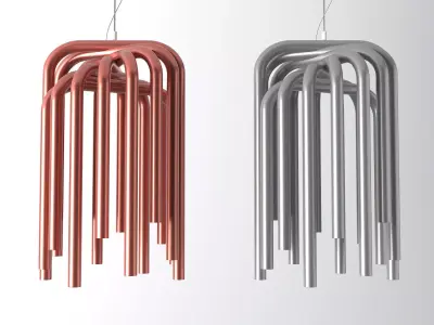 Pipes Suspension Lamp Free 3D model