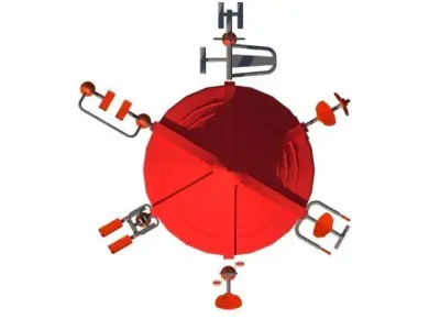 Outdoor sports equipments group 3D model