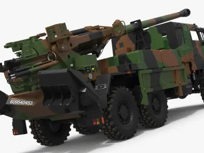  155mm Self-Propelled Howitzer Simplified 