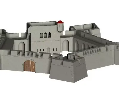 Vauban Fortress basis pentagon star 3D print model