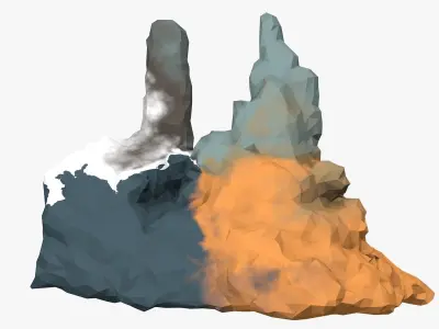 Low Poly Stone 3D model