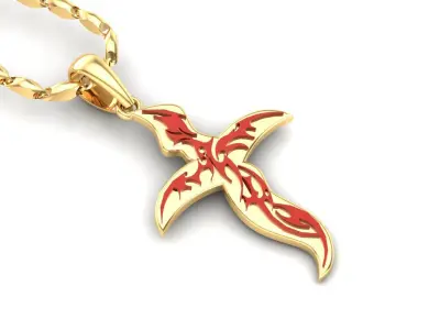 Light Gold Cross New Design  CP 6 3D print model