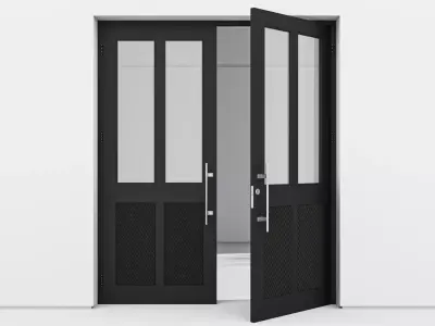 Aluminium door 147 3D model