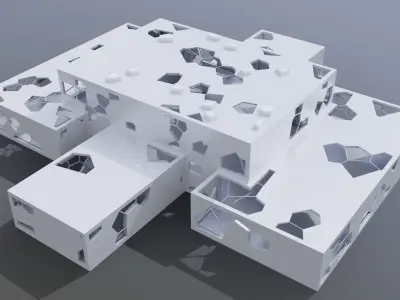 Futuristic Interior 3002 3D model