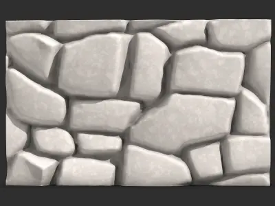 Game Optimized Rock Wall Mesh 3D print model purchase