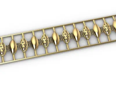 Gold bracelet chains new collection 11-20 3D print model 3D print model