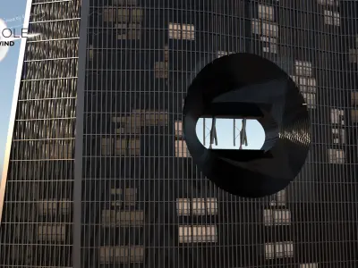 Skyscraper Sustainable Blackhole 3D model