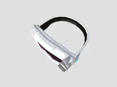 SciFi Glasses Low Poly A07 - Character Design Low-poly 3D model