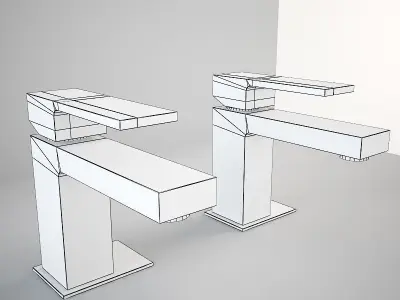 Fantini - Plano mixer Low-poly 3D model