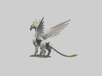 Robot version of a griffin model 3D model