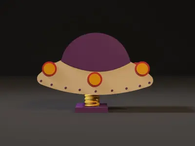 rocking chair UFO 3D model