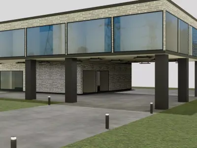 Villa house 3D model