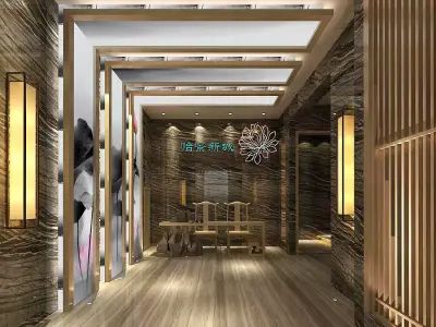 Business Restaurant - Coffee - Banquet  01 3D model