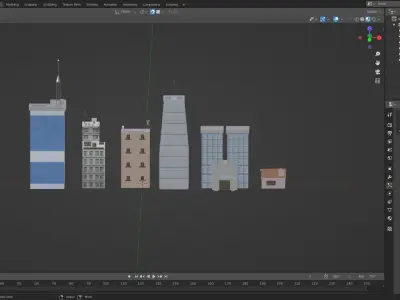 Building Pack Free low-poly 3D model purchase