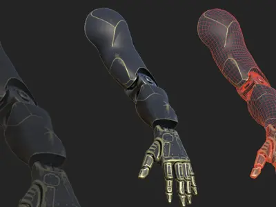 30 SCIFI ARMS with 4k Textures and UVS for ALL Softwares 3D model