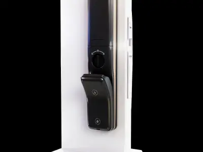 Large Digital Door Lock Low-poly 3D model Brand Yale Low-poly 3D model