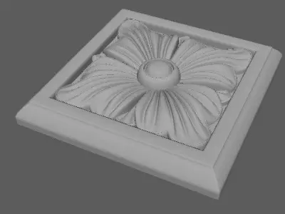 rosette flower 3D model 18