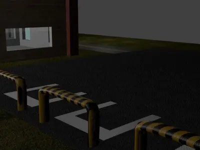 Panel houses 3D model