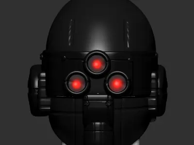 helmet high poly sculpt 3d printable 3D model 3D model 4