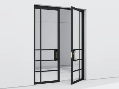 Aluminium door 220 3D model