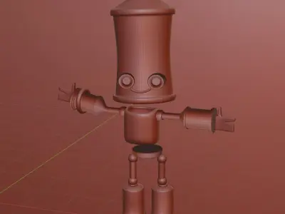 SPRABOT subway surfers character Low-poly 3D model