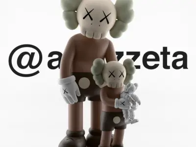 Kaws Family Textured 3D model