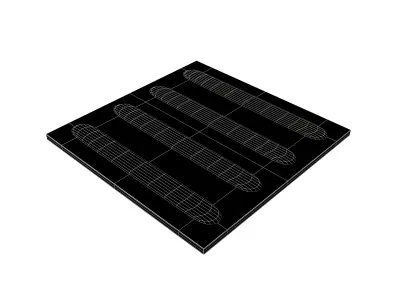 Blind Indicator Tactile Paving Tiles v2 005 Low-poly 3D model
