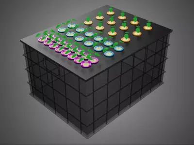 AUTOMATIC AEROPONIC CLONE STATION PLANT SPRAY CLONING CLONER KIT 3D model