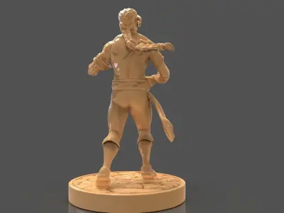Vega or Balrog Sculpture from Street Fighter 3D print model