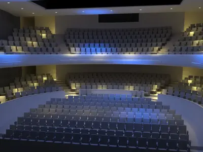  Theater Hall With Audience 