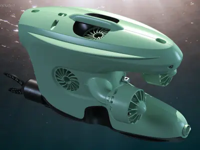  Underwater Drones Rigged Collection 2 for Cinema 4D 